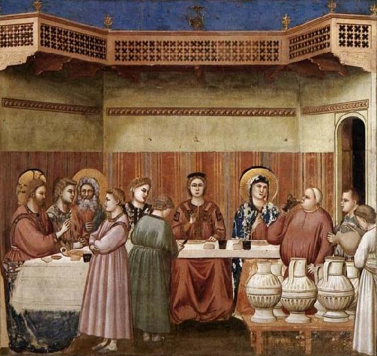 GIOTTO di Bondone Marriage at Cana China oil painting art